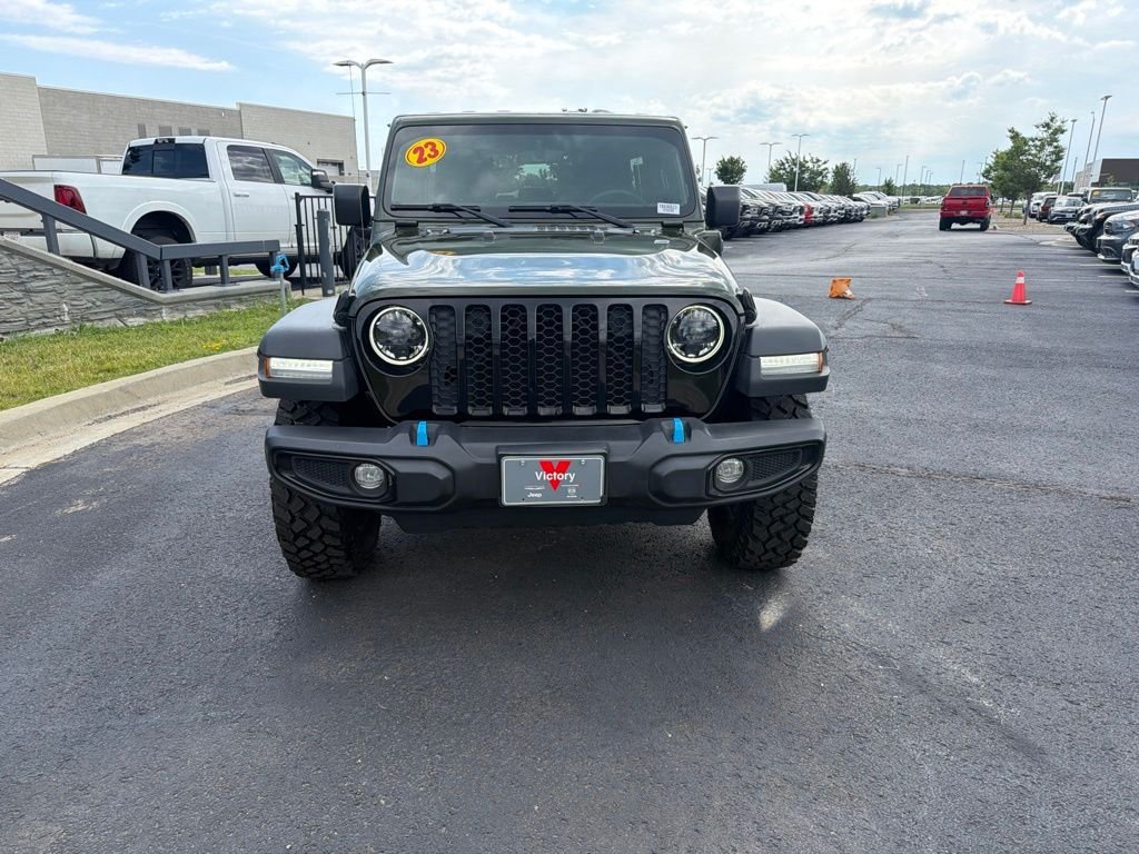 Used 2023 Jeep Wrangler 4xe Willys 4XE with VIN 1C4JJXN60PW690623 for sale in Kansas City