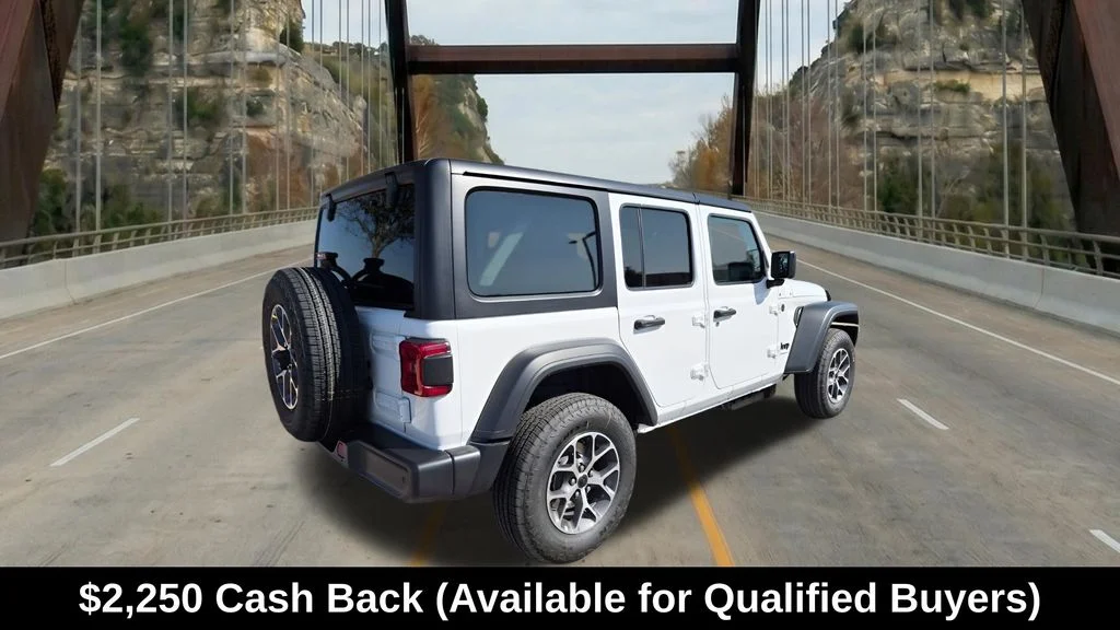 New 2026 Bright White Clear-Coat Exterior Paint Jeep Sport S image 10