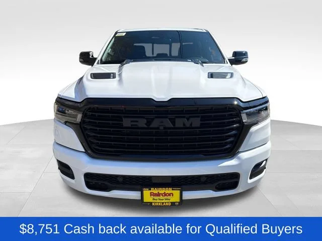 New 2026 Bright White Clear-Coat Exterior Paint RAM Laramie image 2