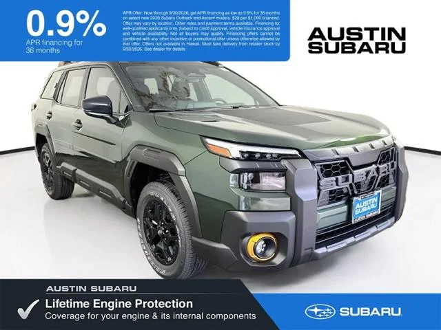 New 2026 DEEP EMERALD GREEN PEARL Subaru Wilderness image 1