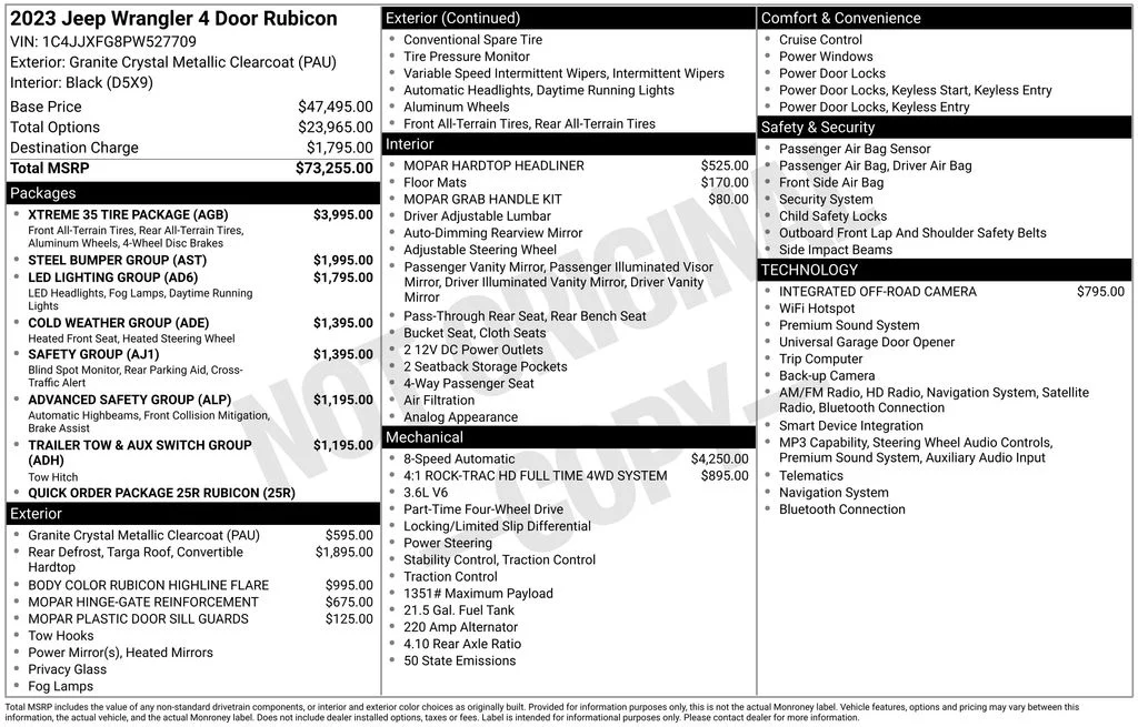 Used 2023 Gray Jeep Rubicon image 6