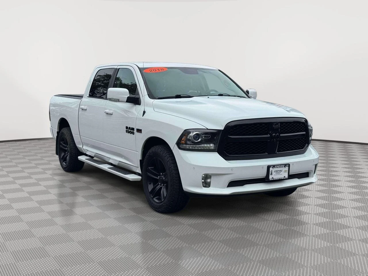 Used 2018 Bright White Clearcoat RAM Night Crew Cab 4x4 57