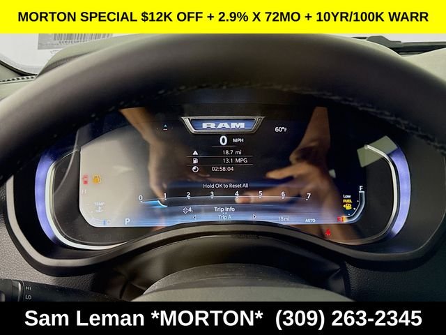 New 2026 Diamond Black Crystal Pearl-Coat Exterior Paint Ram Big Horn/Lone Star image 12