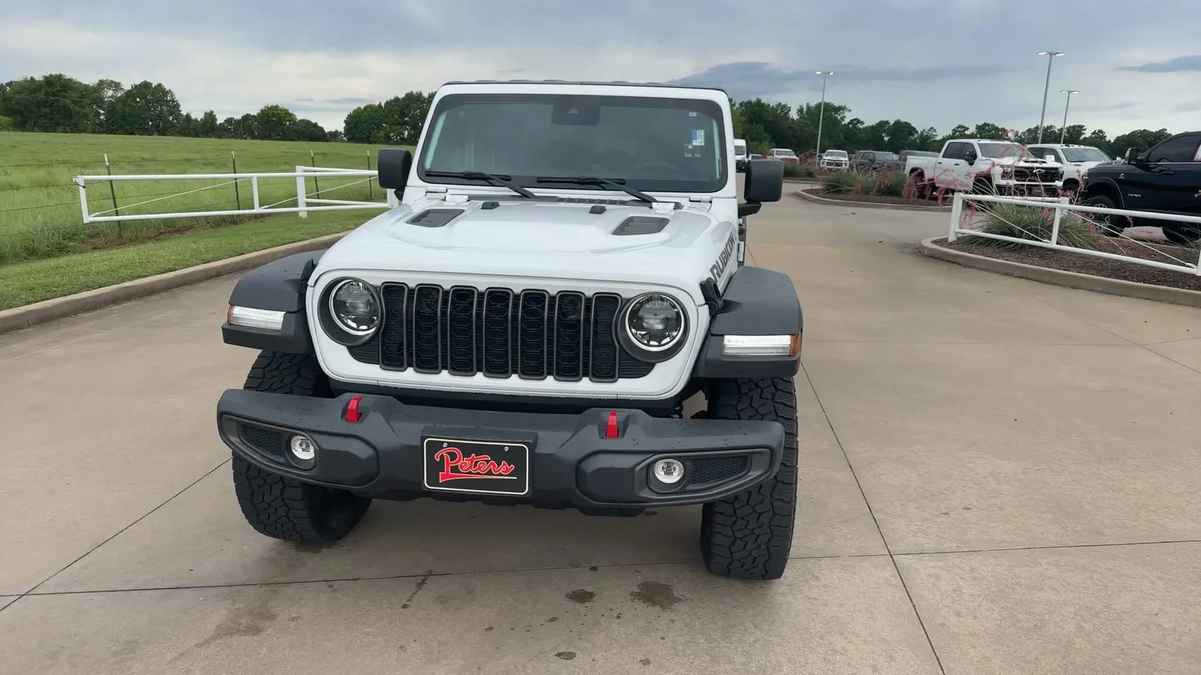 Used 2024 Bright White Clearcoat Jeep Rubicon image 4