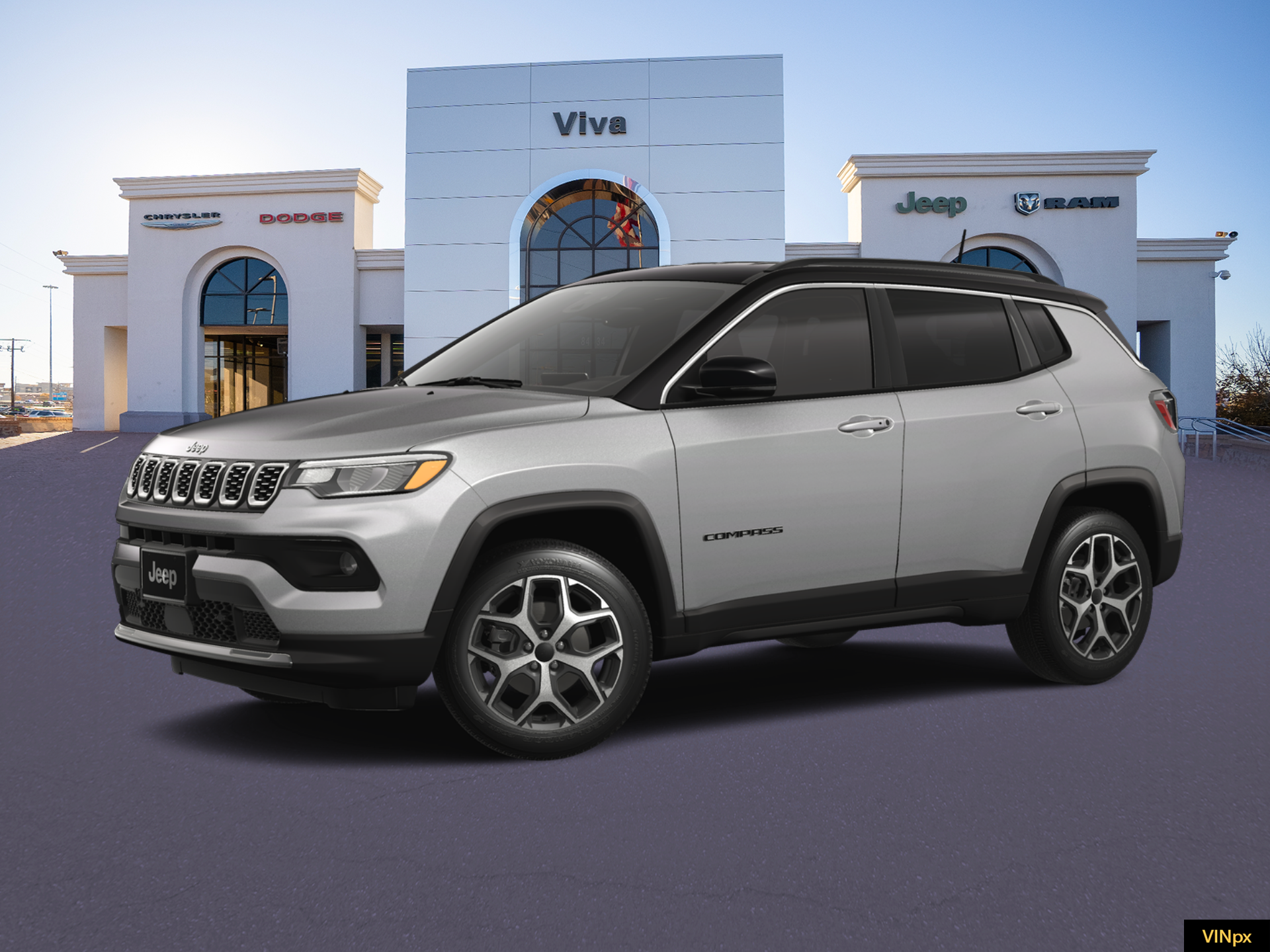 New 2026 Silver Zynith Metallic Clear-Coat Exterior Paint Jeep Limited image 2