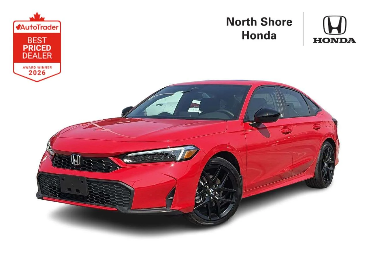 Used 2025 Rallye Red Honda Sport eCVT Sedan Certified Pre-Owned   No Accident image 1