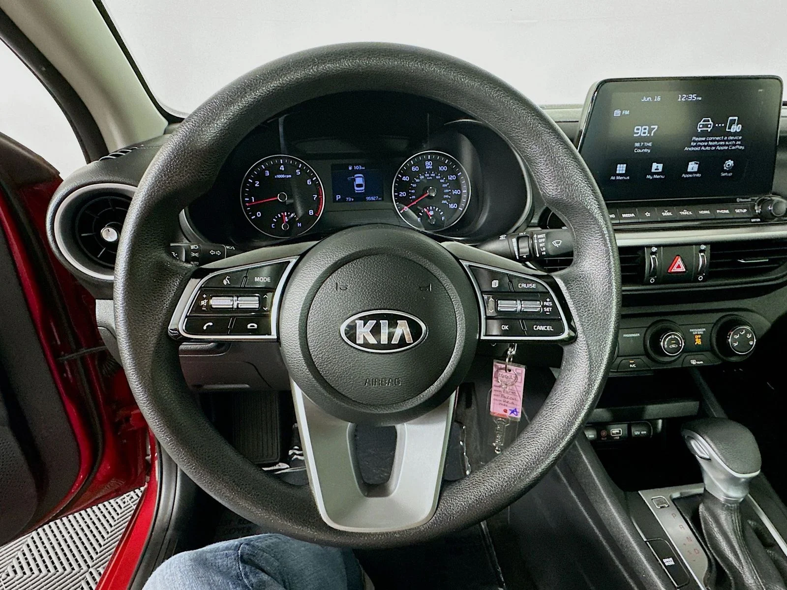 Used 2021 Currant Red Kia LXS image 11