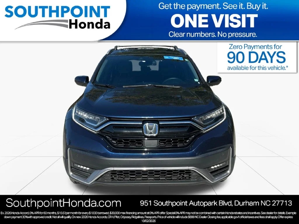 Certified Used 2022 Obsidian Blue Pearl Honda Touring image 2