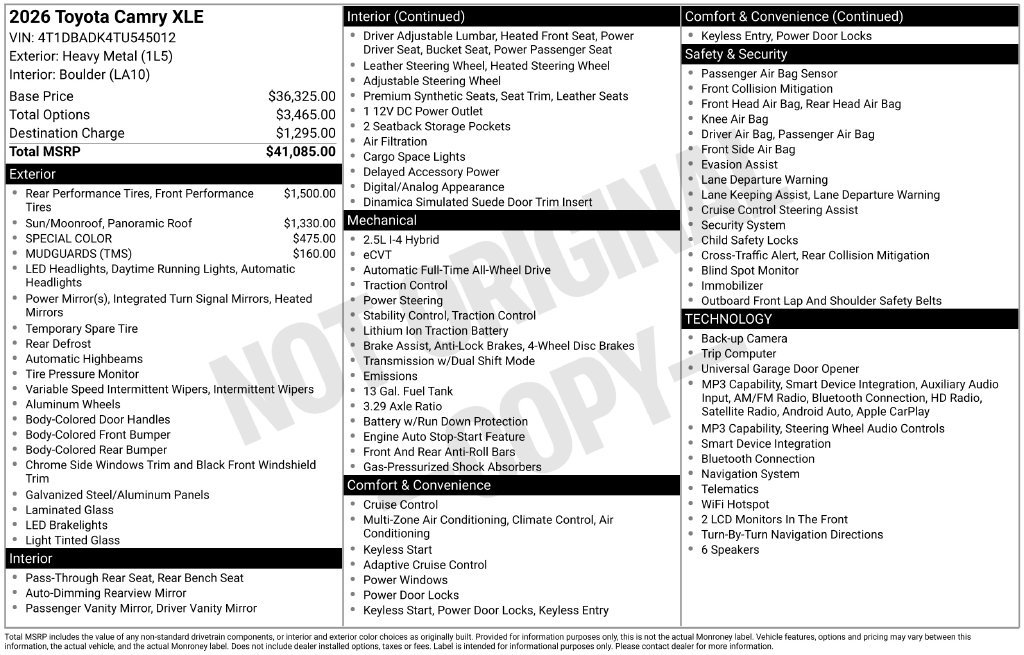 Used 2026  Toyota XLE image 10