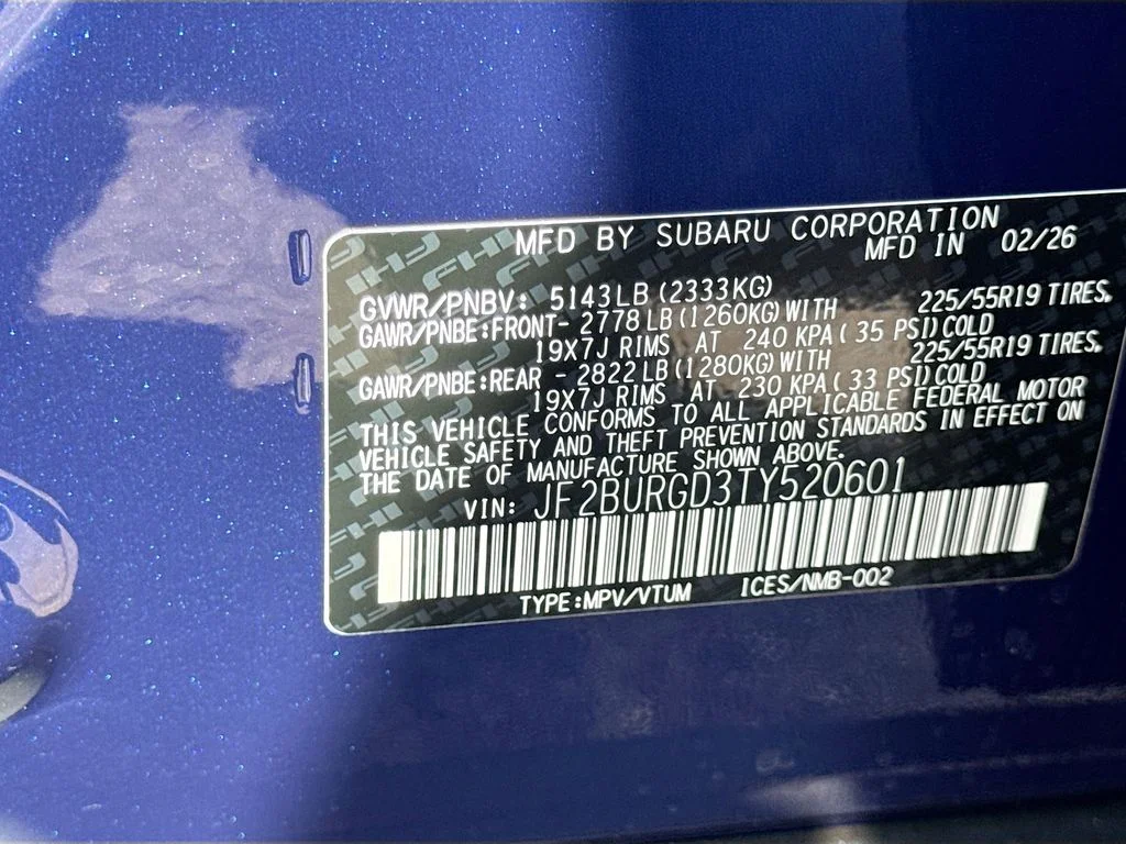New 2026 Blue Subaru Limited XT image 43