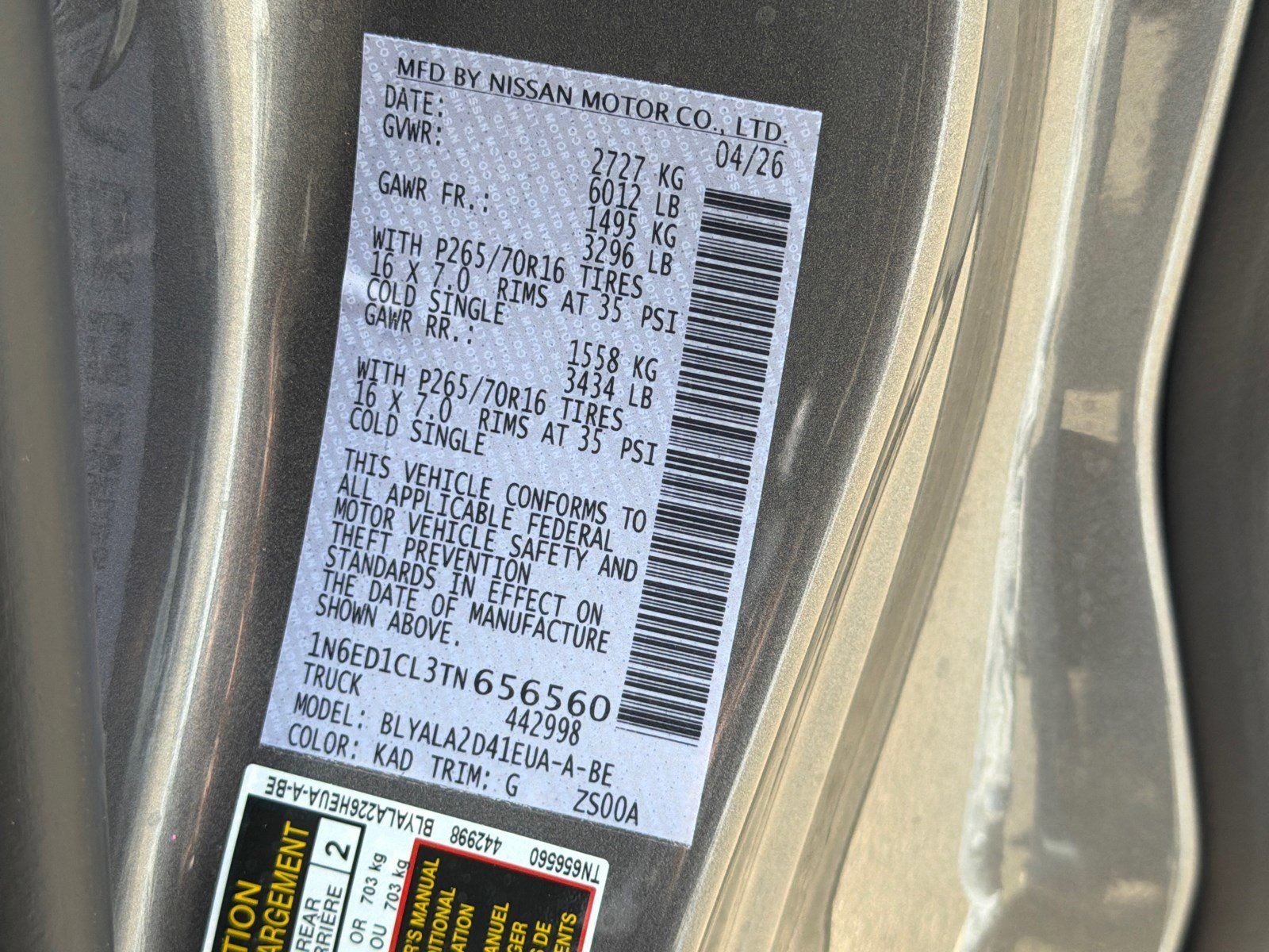 New 2026 Gray Nissan S image 32
