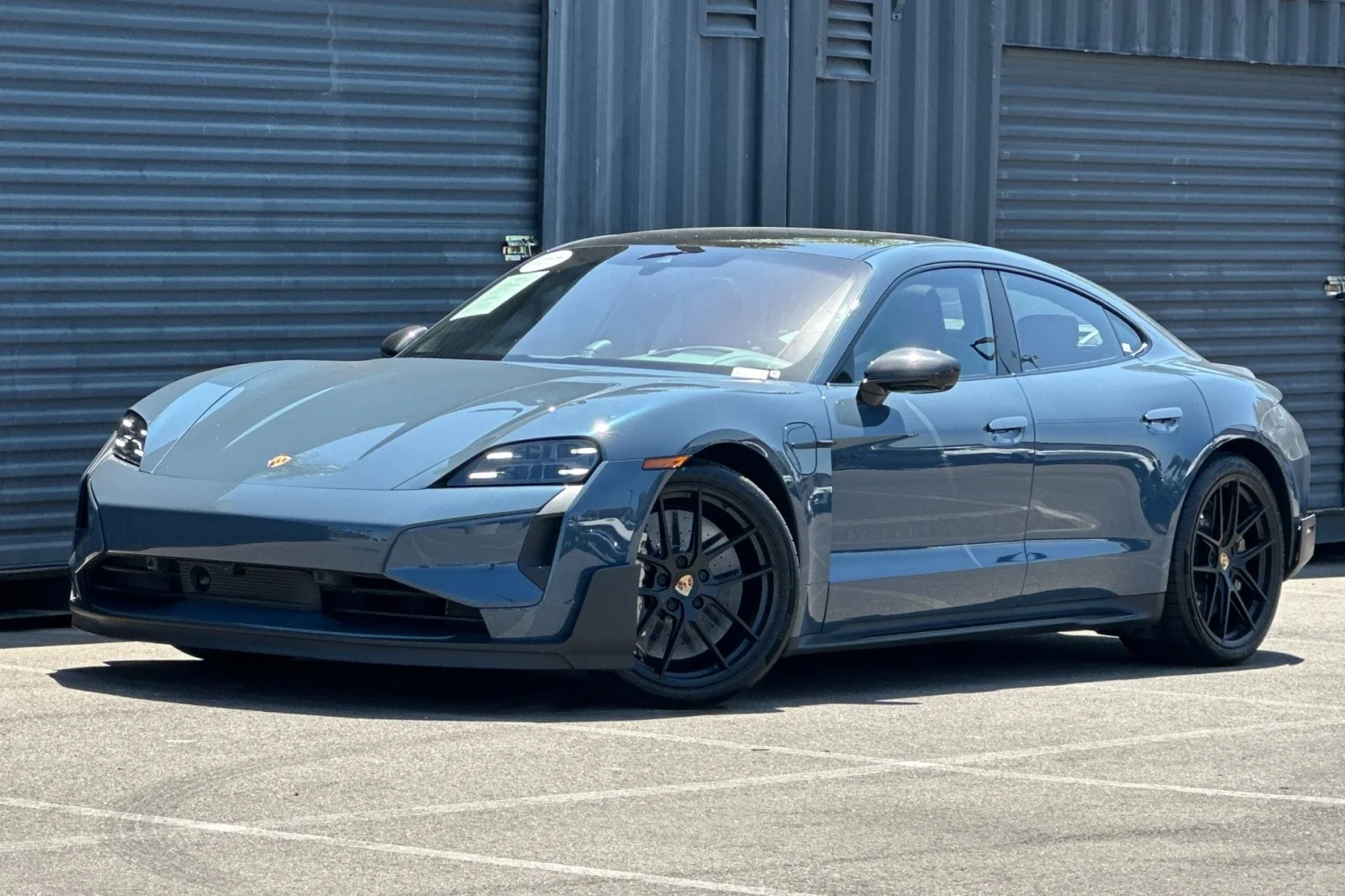 Certified Used 2025 Pale Blue Metallic Porsche Turbo GT image 1