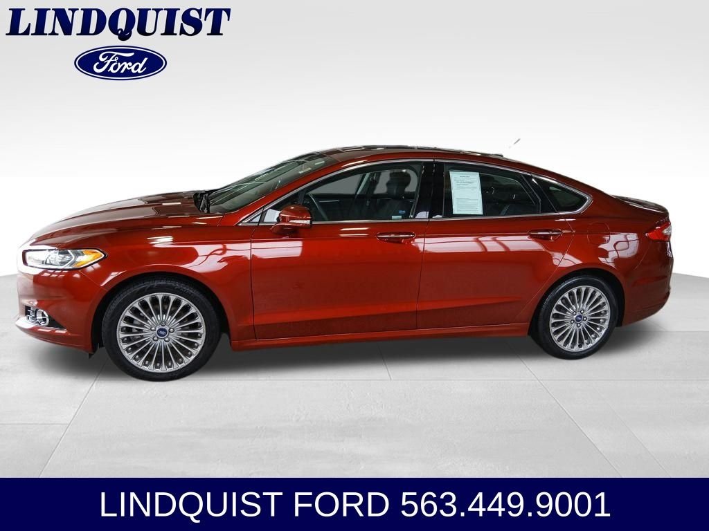 Used 2014 Ford Fusion Titanium with VIN 3FA6P0K9XER211236 for sale in Bettendorf, IA