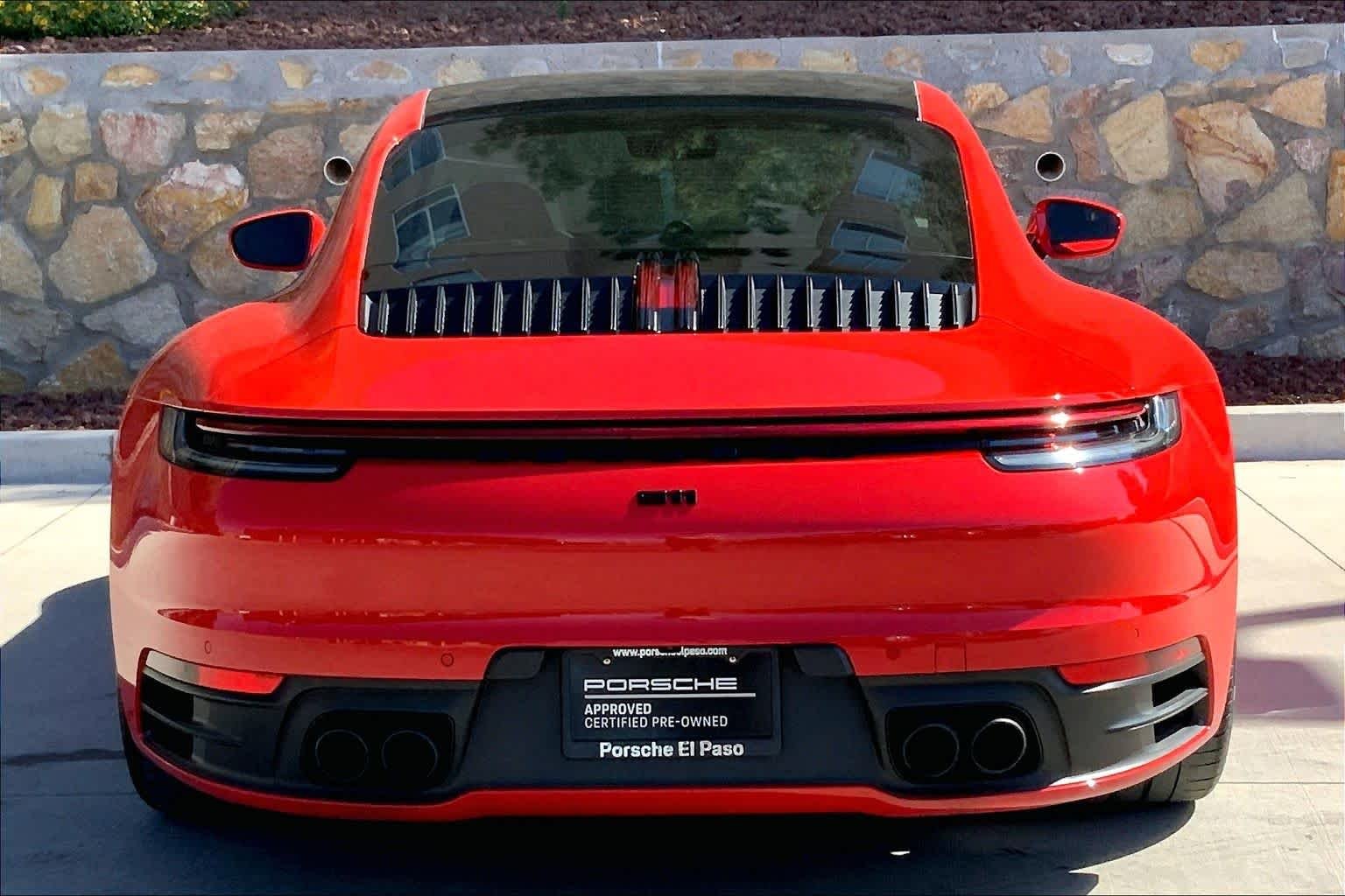 Used 2021 Guards Red Porsche Carrera image 6