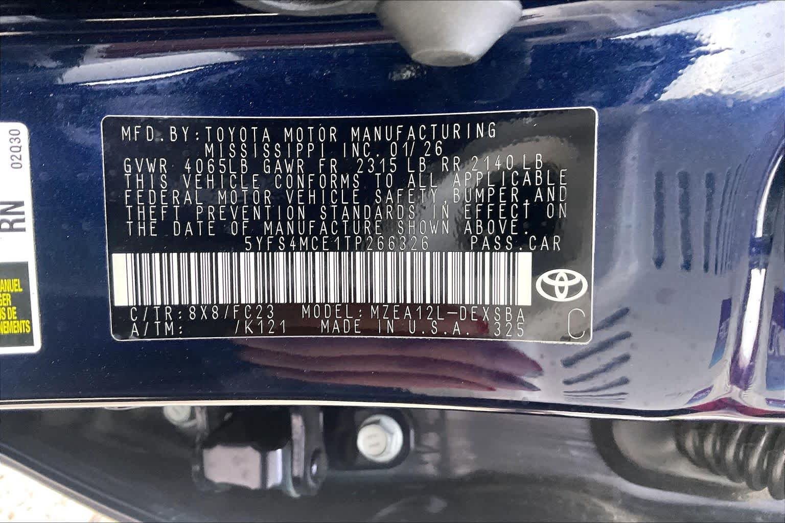 Used 2026 Blueprint Toyota SE image 33