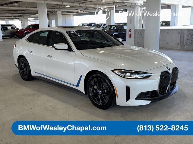 Certified 2024 BMW i4 40 with VIN WBY83FB05RFT56706 for sale in Wesley Chapel, FL