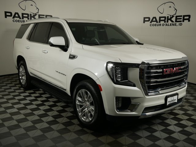 Used 2022 White Frost Tricoat GMC SLT w/ Luxury Pkg & Premium Pkg image 4