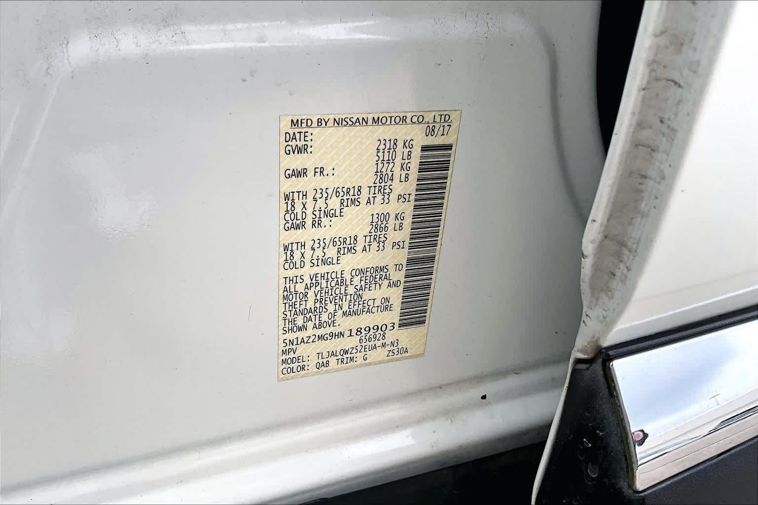 Used 2017 Pearl White Nissan SV image 35