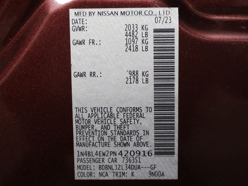 Used 2023 Red Nissan 2.5 SL image 45