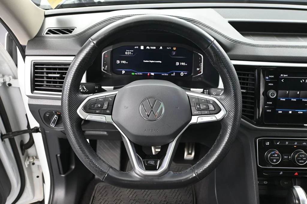 Certified Used 2023 White Volkswagen 3.6L V6 SEL Premium R-Line image 26