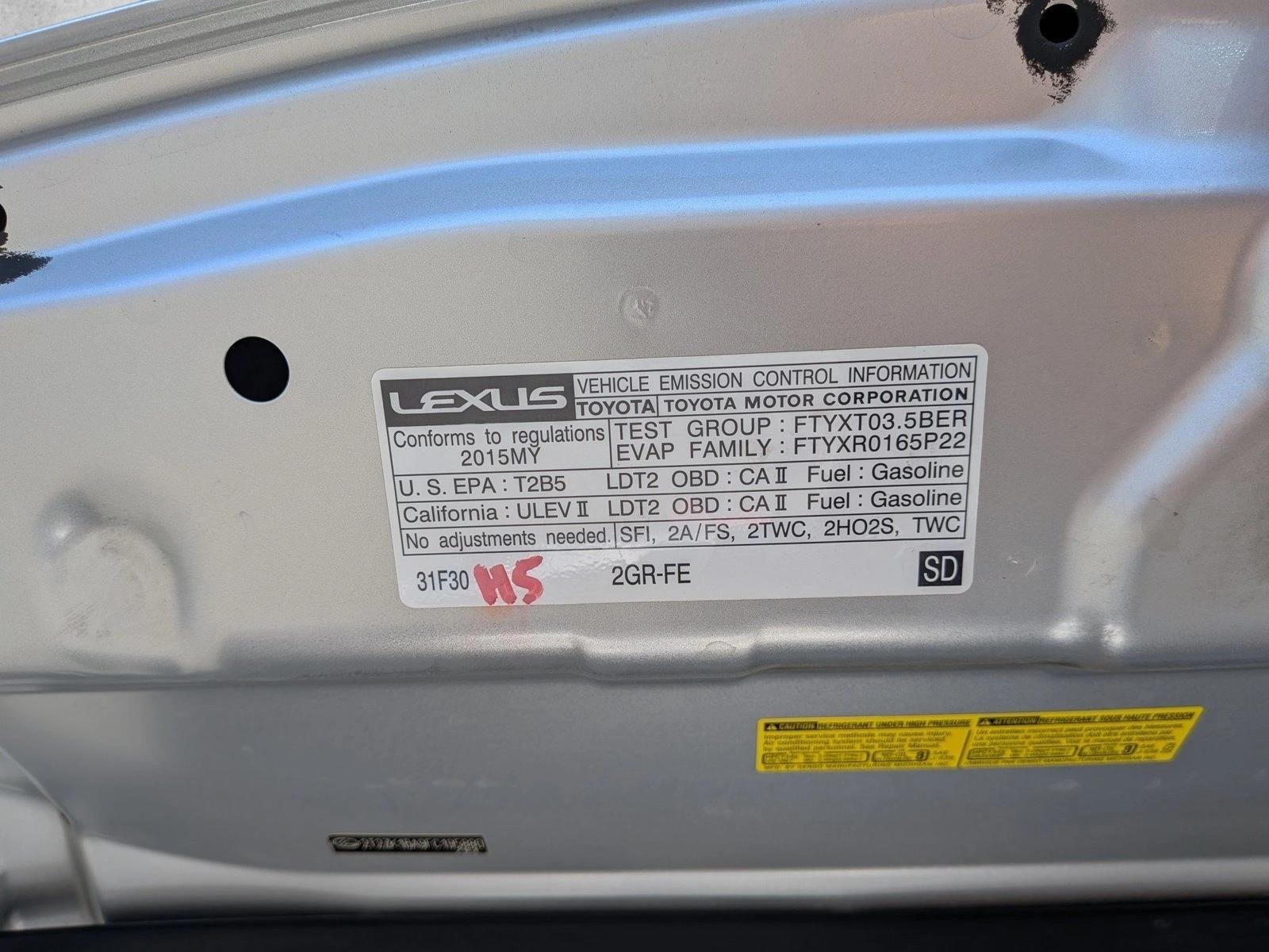 Used 2015 Silver Lining Metallic Lexus  image 24