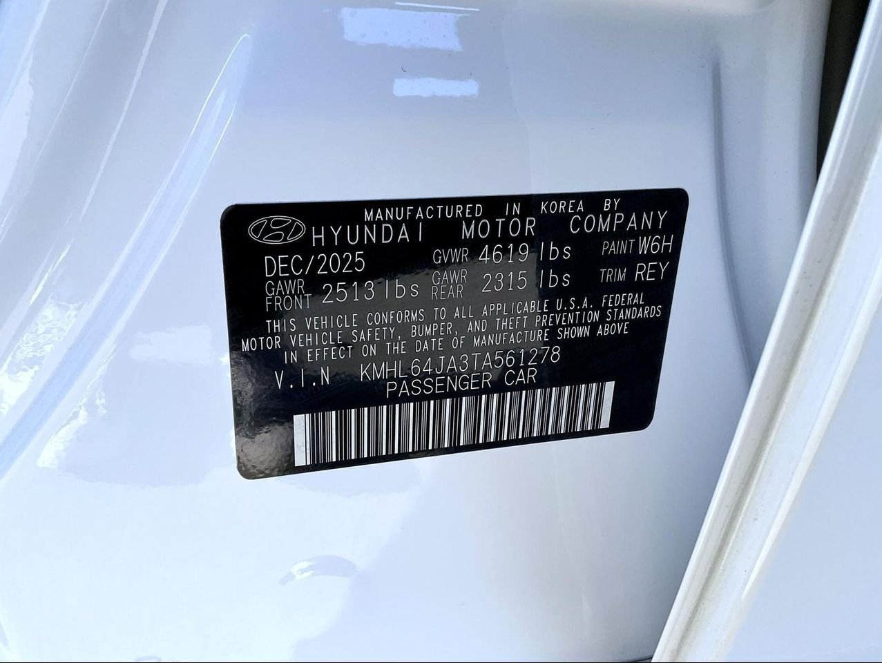 New 2026 White Hyundai SEL Sport image 24