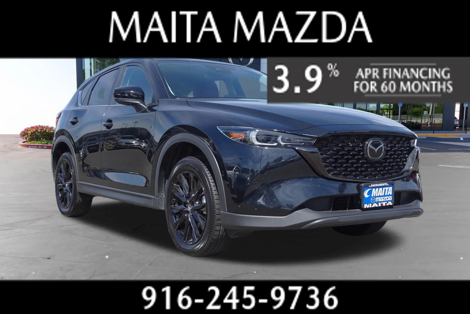 Certified Used 2025 Jet Black Mica Mazda 2.5 S Carbon Edition image 1
