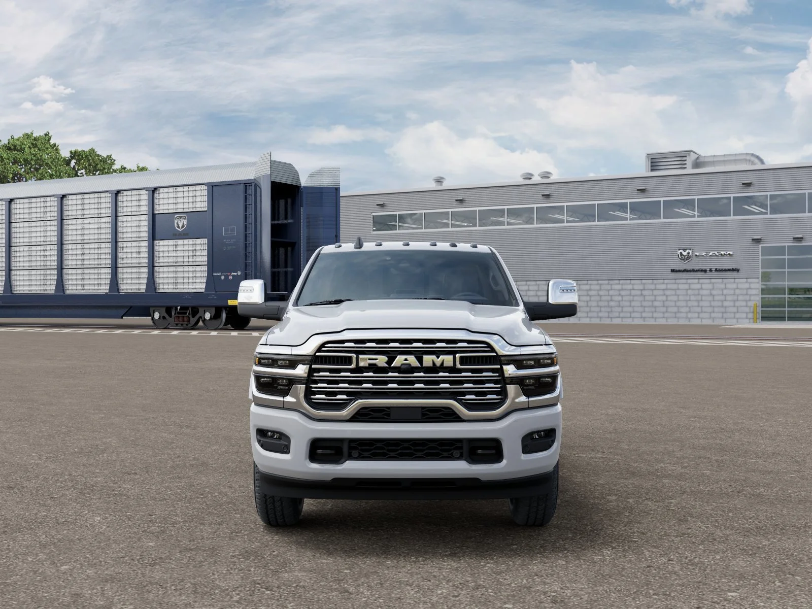 New 2026 Bright White Clear-Coat Exterior Paint RAM Longhorn image 4