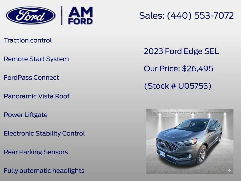 Certified Used 2023 Gray Metallic Ford SEL image 18