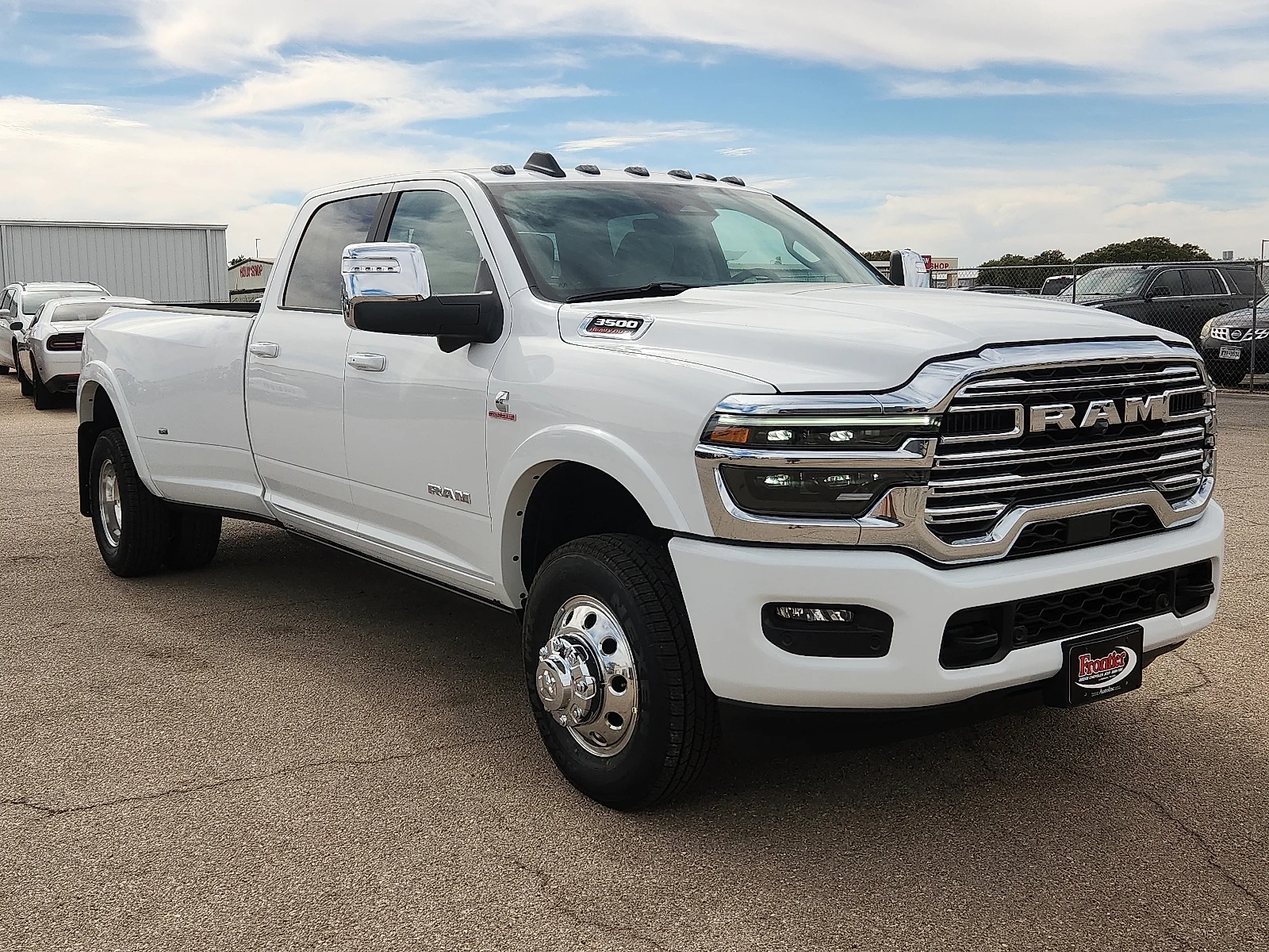 New 2027 Bright White Clear-Coat  Paint Ram LARAMIE CREW CAB 4X4 8