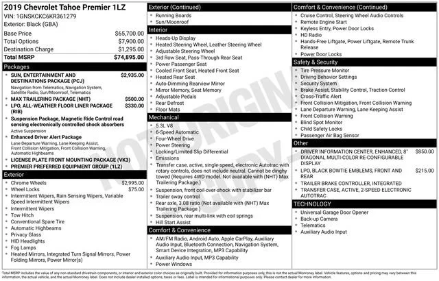 Used 2019 BLACK Chevrolet Premier image 5