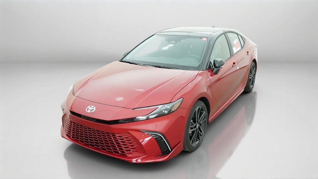 New 2026 Supersonic Red with Midnight Black Metallic roof Toyota XSE image 48