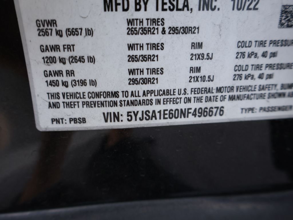 Used 2022  Tesla Plaid image 20