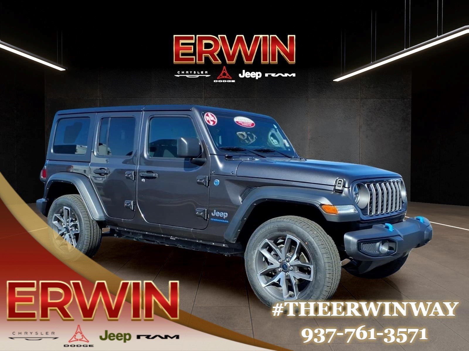 Certified Used 2024 Granite Crystal Metallic Clear Coat Jeep Sport S 4xe image 1