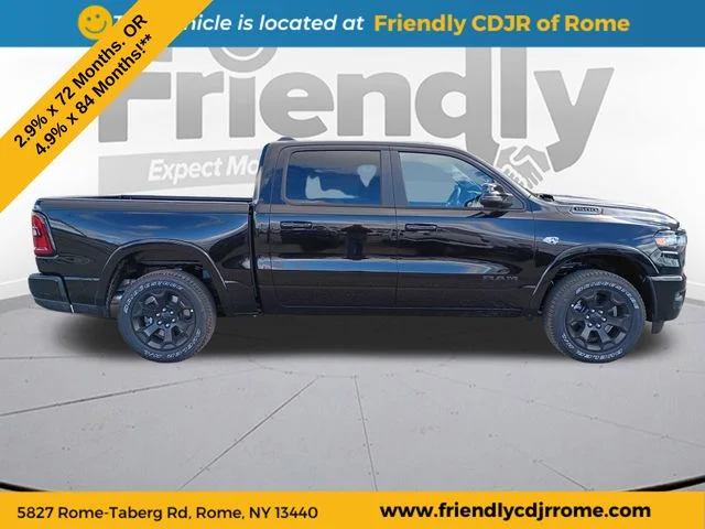 New 2026 Diamond Black Crystal Pearl-Coat Exterior Paint RAM Big Horn/Lone Star image 4