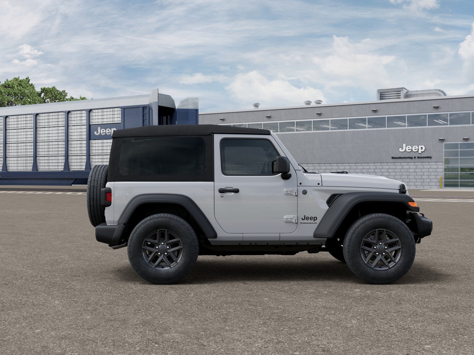 New 2026 Bright White Clear-Coat Exterior Paint Jeep Sport S image 12