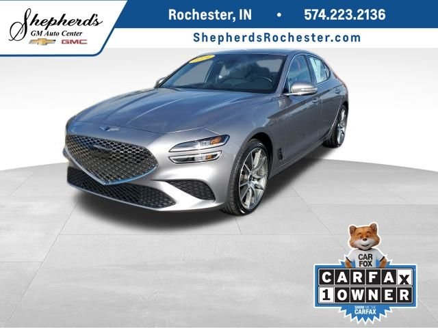 Silver 2024 Genesis G70 2.5T Standard RWD Sedan Rear-Wheel Drive