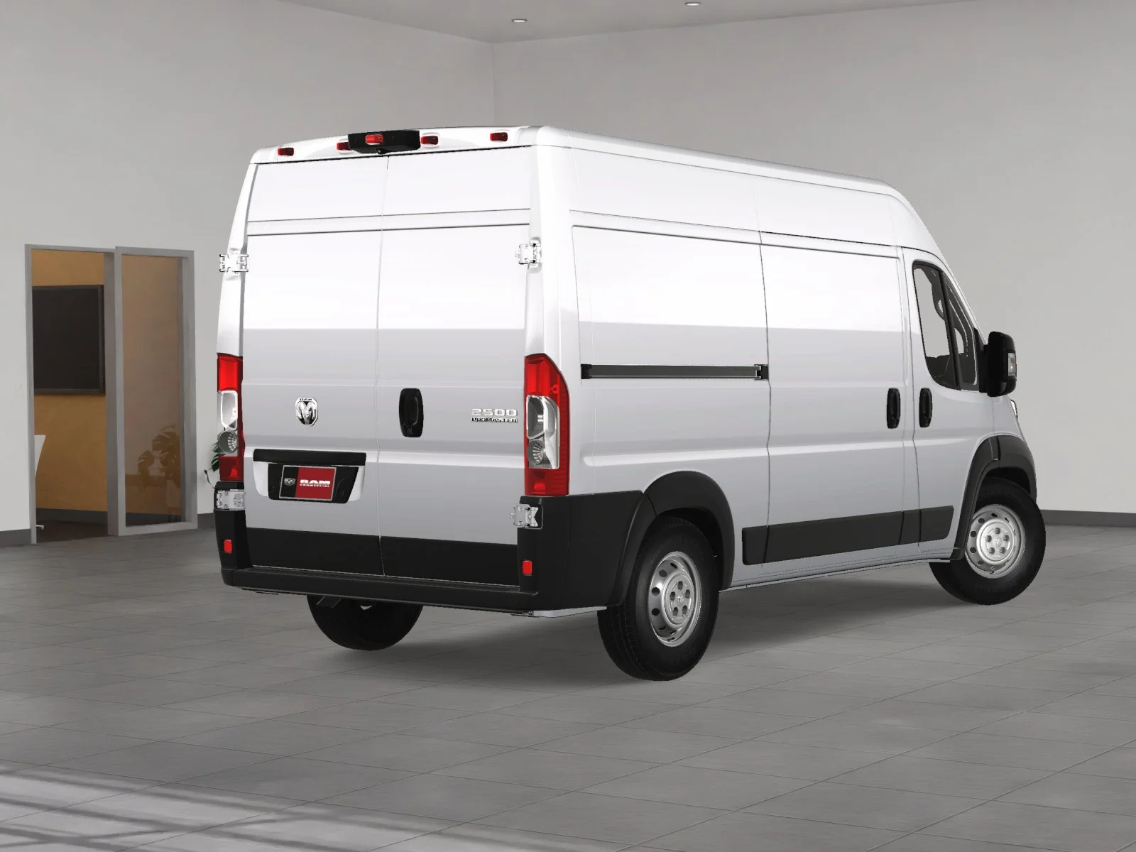 New 2024 Bright White Clearcoat RAM High Roof image 5