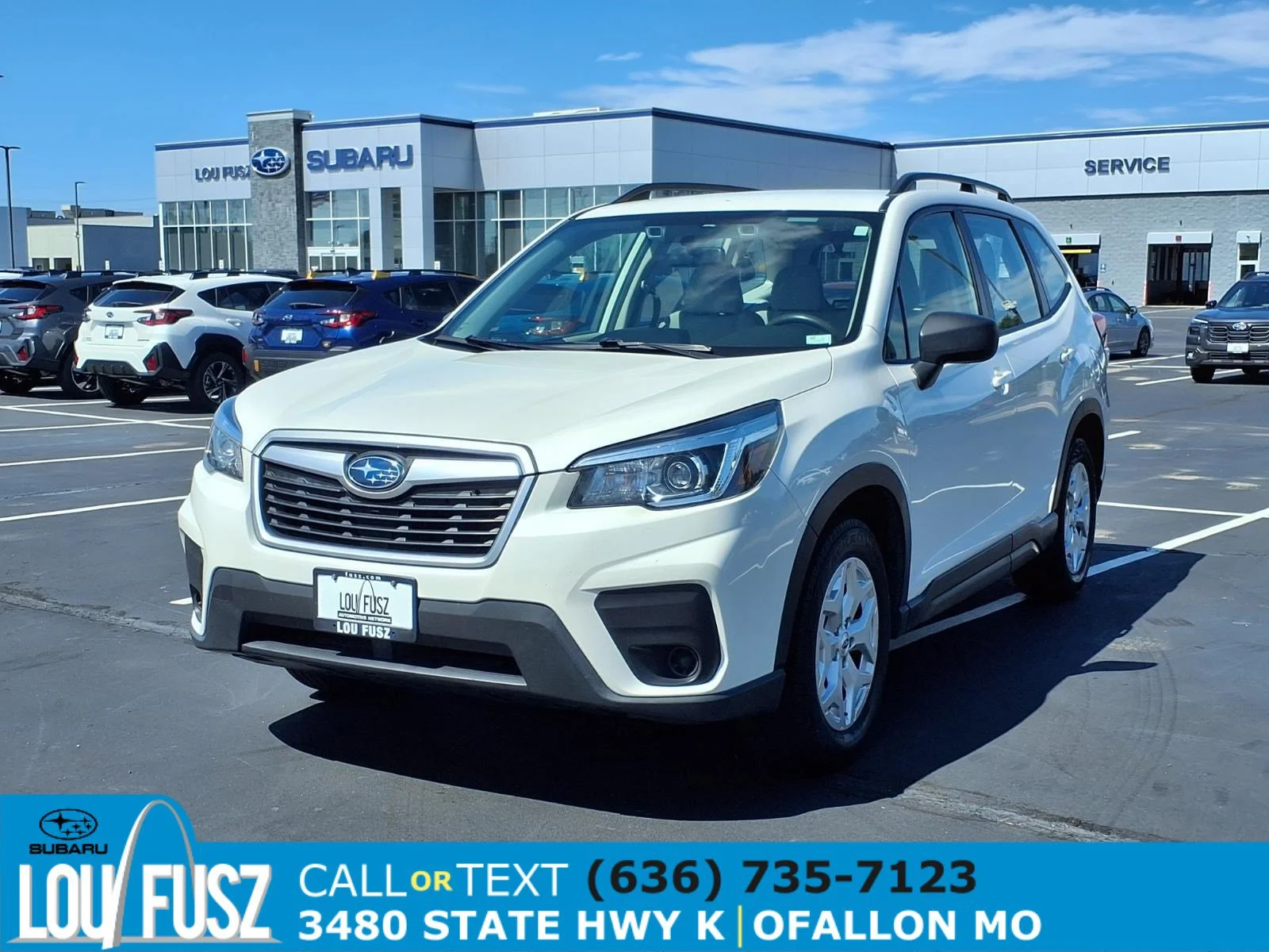 Used 2020 Crystal White Pearl Subaru Base image 29