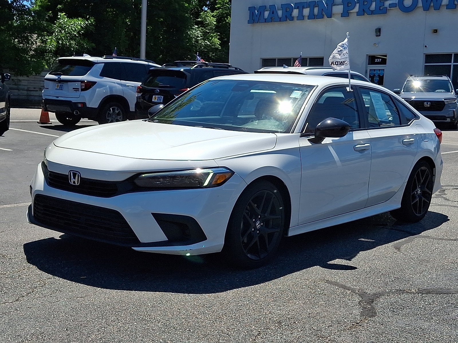 Certified Used 2024 Platinum White Pearl Honda Sport image 2