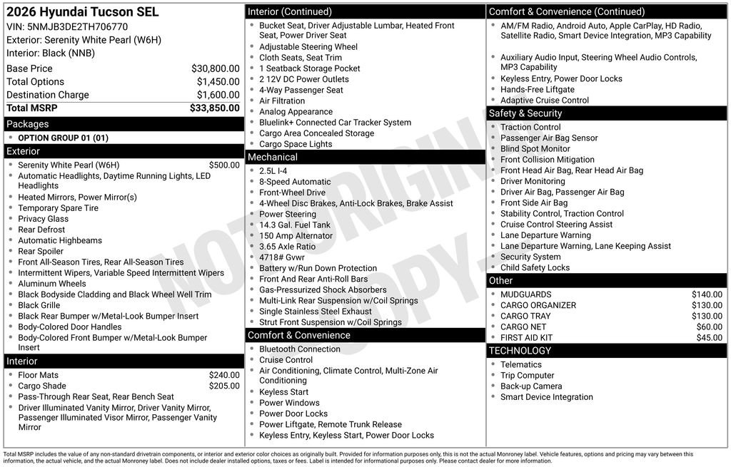 Used 2026 White Hyundai SEL image 25