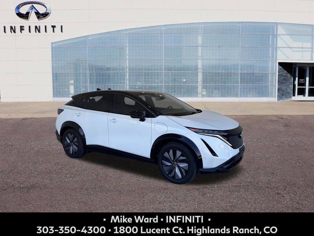 Used 2024 Nissan ARIYA Platinum+ with VIN JN1DF0CDXRM734989 for sale in Highlands Ranch, CO