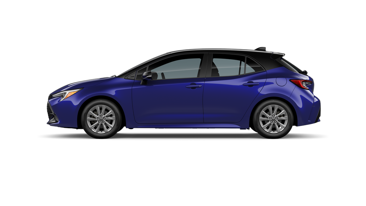 New 2026 Blue Crush Metallic with Midnight Black Metallic roof Toyota SE image 16