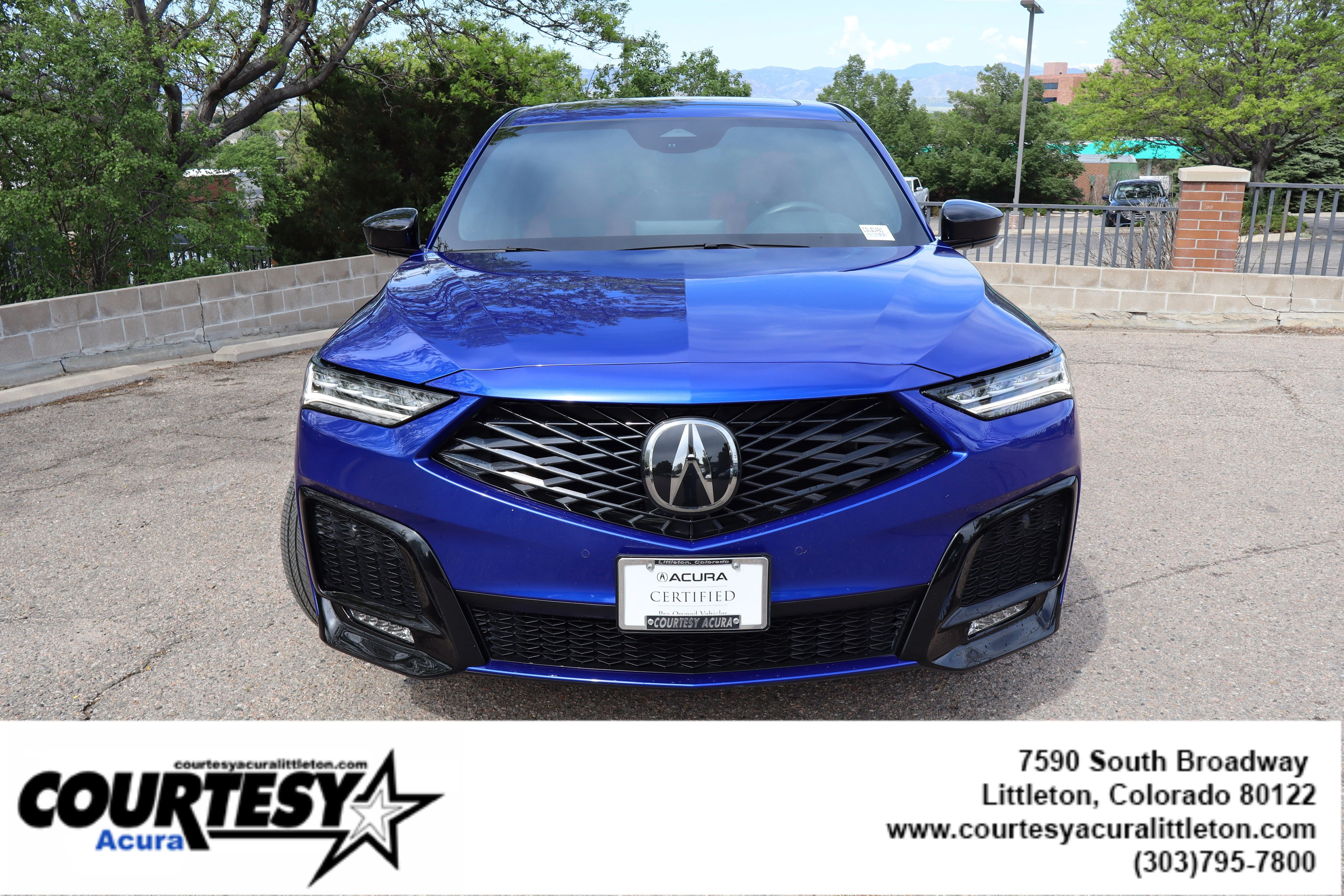 Certified Used 2025 Apex Blue Pearl Acura SH-AWD A-SPEC image 2