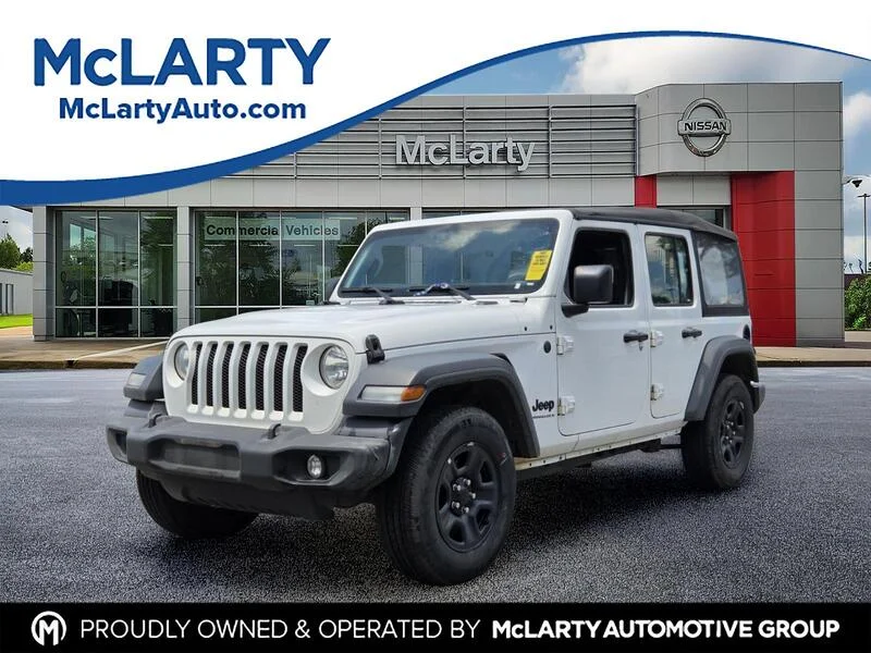 Used 2023 Bright White Clearcoat JEEP SPORT 4 DOOR 4X4 image 1