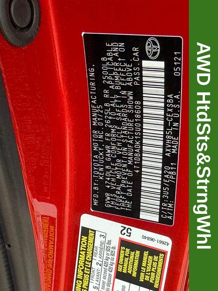 Certified Used 2025 Red Toyota SE image 31
