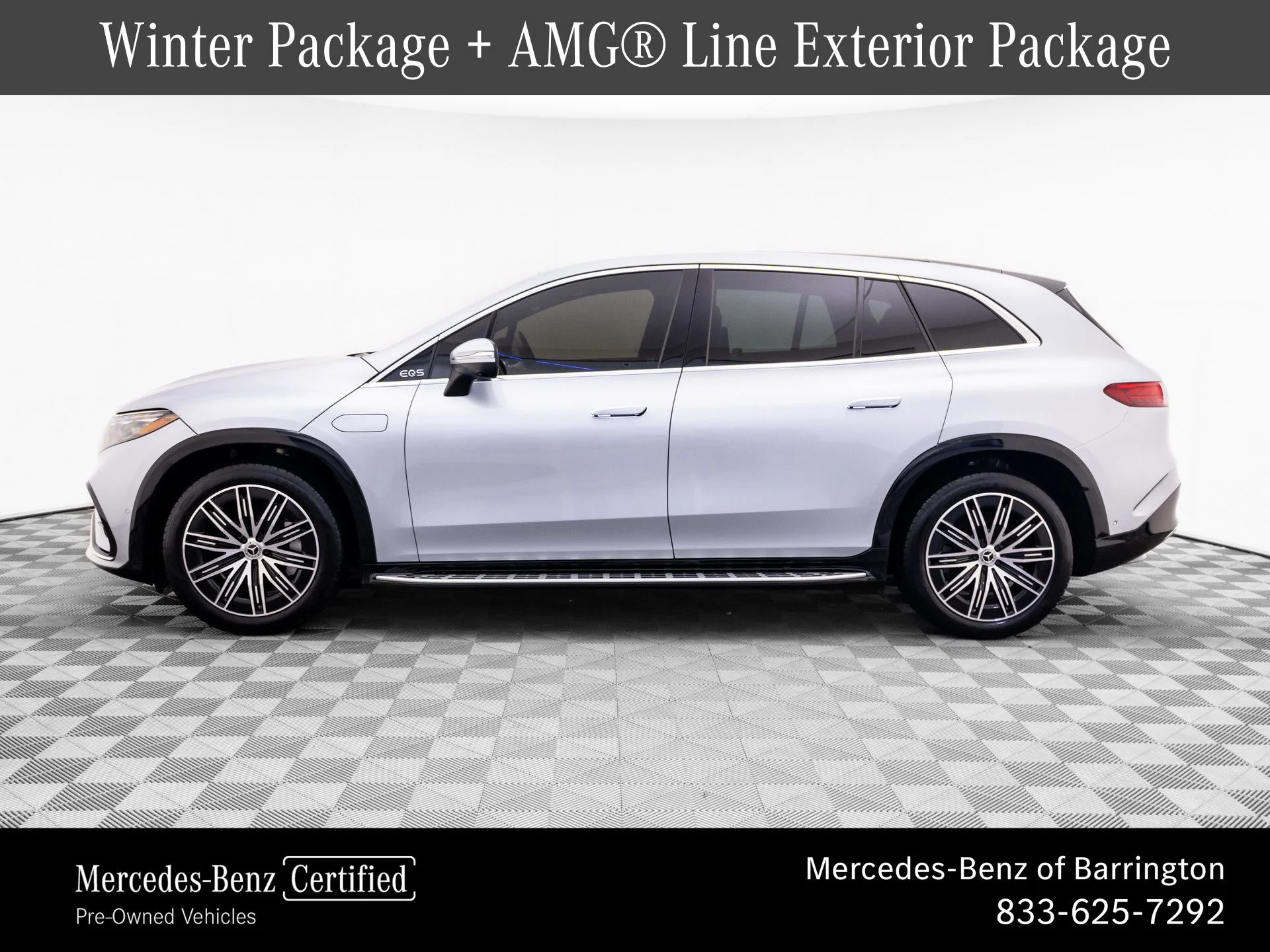 Certified 2023 Mercedes-Benz EQS SUV Base with VIN 4JGDM2EB7PA019401 for sale in Barrington, IL