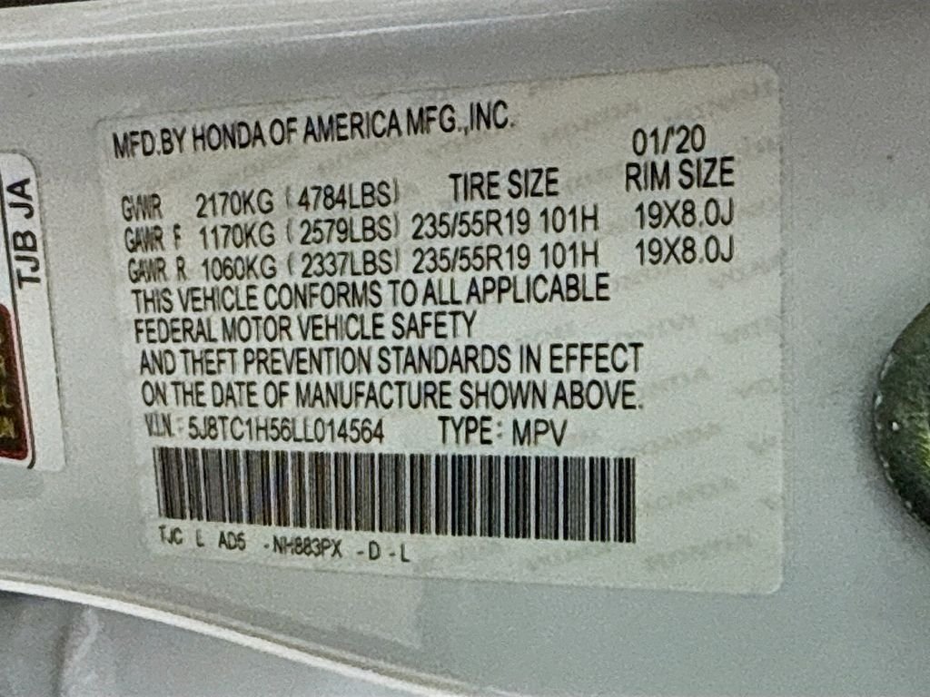Used 2020 Platinum White Pearl Acura w/Technology Pkg image 33