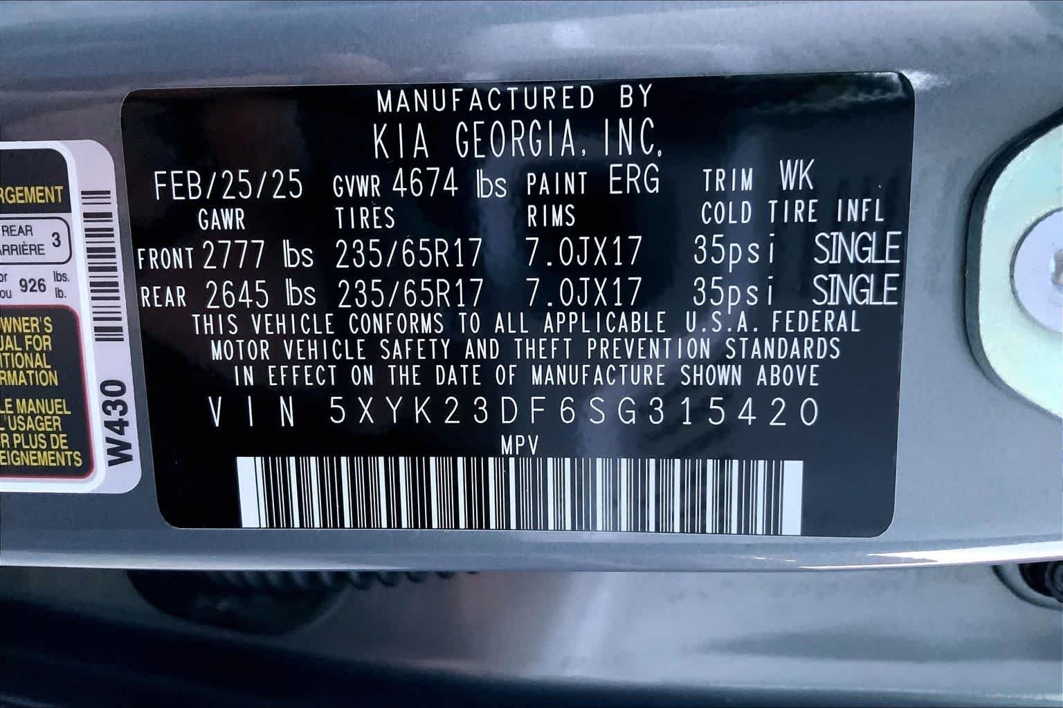 Used 2025 Everlasting Silver Kia LX image 29