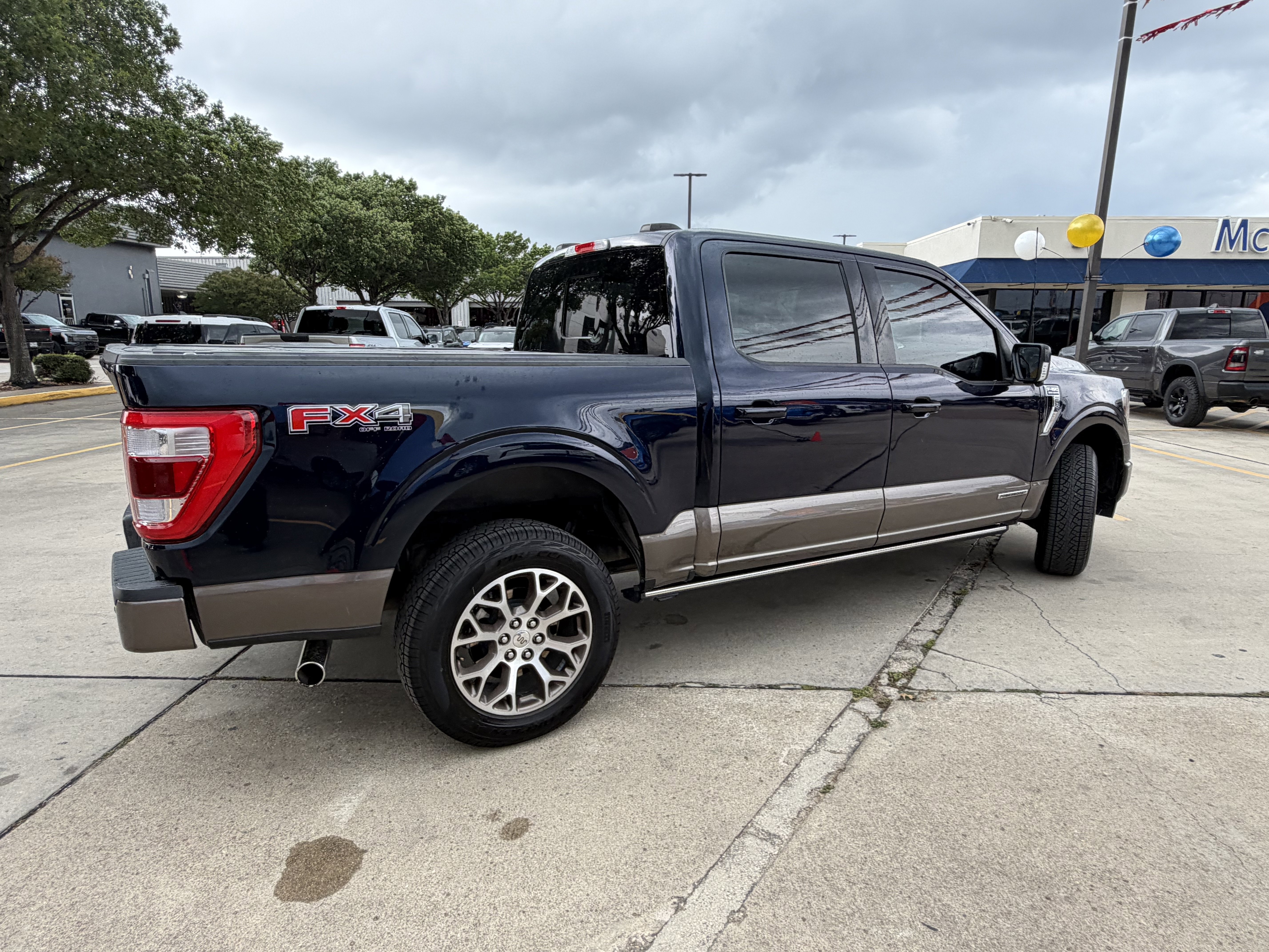 Used 2023 Antimatter Blue Metallic Ford King Ranch PowerBoost image 6
